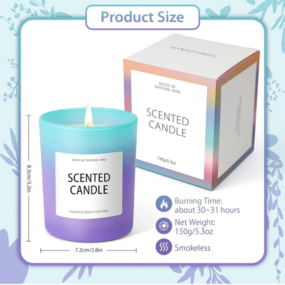 Ocean Breeze Beautiful Scented Candle 5.3oz - Picture 3 of 15